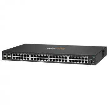 HPE - Aruba 6000 48G 4SFP Switch - Slēdzis - L3 - pārvaldīts - 48 x 10/100/1000 + 4 x Gigabit SFP - sānu gaisa plūsma - montējams statīvā - maiņstrāva 100 - 127 V / 200 - 240 V