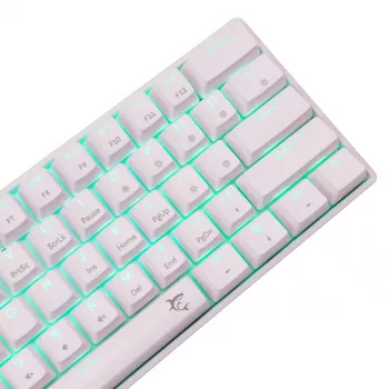 Mehāniskā tastatūra White Shark Shinobi-2 ar Brūnajiem slēdžiem, US izkārtojums — kompakts dizains, Brūnie slēdži