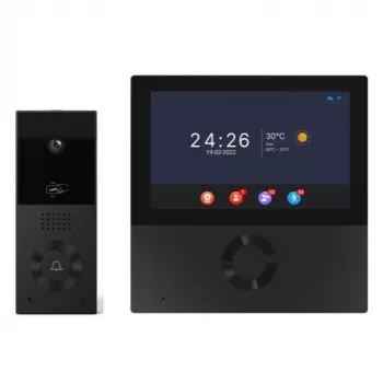 Domofonas ar monitoru, Tuya, Wi-Fi, bezvadu