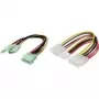 Molex 4-pin/Molex 4-pin + Mini Spox 4-pin kabelis, ShiverPeaks, BS78231