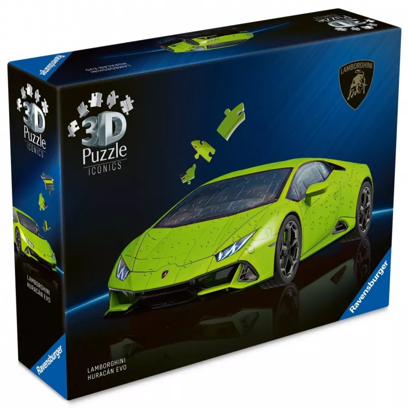 3D puzle 158 gabali Lamborghini Huracan EVO zaļš