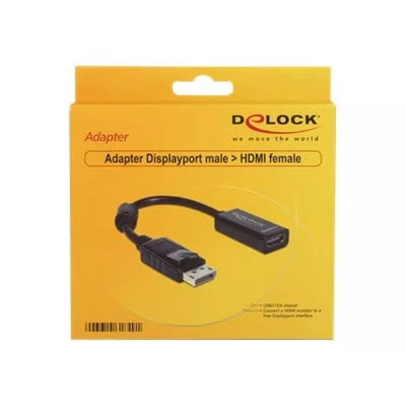 Video kabeļa adapteris DeLOCK 61849 0,125 m DisplayPort uz HDMI