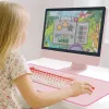 XXL galda paliktnis pelei un tastatūrai, rozā
