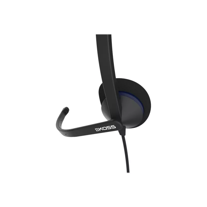 Koss | Austiņas | CS195 USB | Vadu | Uz auss | Mikrofons | Melns