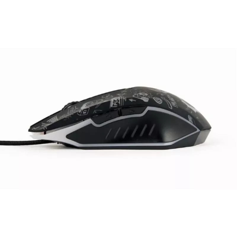 USB optiskā pele MELNA/MUS-6B-GRAFIX-01 Gembird