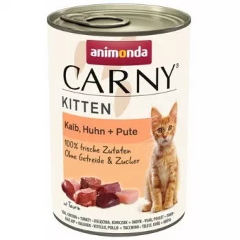 ANIMONDA Carny Kitten Teļa gaļa, vista, tītars - mitrā kaķu barība - 400g