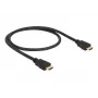 DeLOCK - Video-/Audio-/Tīkla kabelis - HDMI - 28 AWG - HDMI, 19-pin (vītne) - HDMI, 19-pin (vītne) - 50cm - Melns (84751)