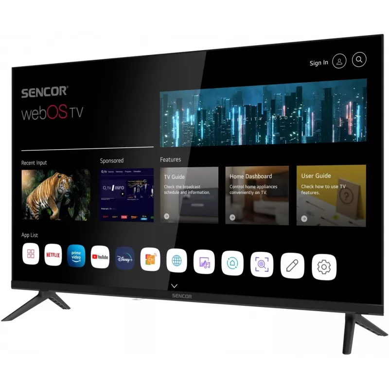 Televizors SENCOR SLE 32S830WB 32 collu LED Smart webOS 12V BT5.0