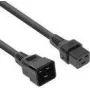 ACT Powercord C19 IEC Lock - C20 melns 1 m, PC1284