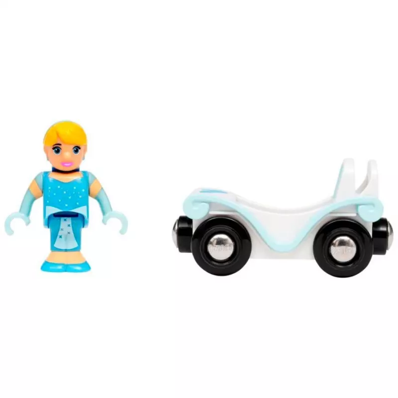 Mēroga modeļa daļa/piederums Ravensburger BRIO Disney Princess Cinderella & Wagon, zils/balts, vecumam no 3 gadiem