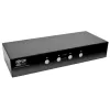 EATON TRIPPLITE 4 portu DisplayPort KVM slēdzis ar audio kabeļiem un USB 3.0 SuperSpeed centrmezglu (B004-DPUA4-K)