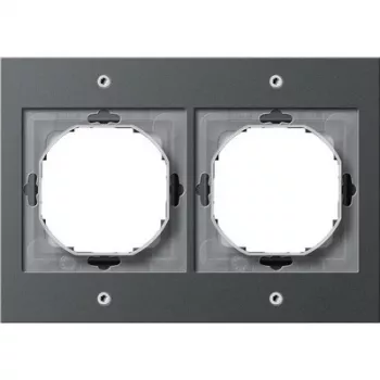Sienas plāksne GIRA TX_44 antracīta, termoplastiska, 110×157 mm, parastais dizains