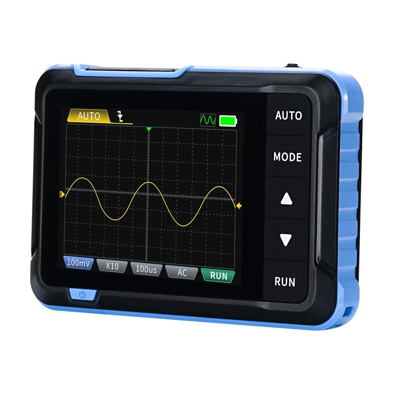 Pārnēsājams 2-in-1 mini osciloskops un signālu ģenerators Fnirsi DSO153 ar 150 MHz joslas platumu, 1 GS/s paraugu ņemšanas ātrumu