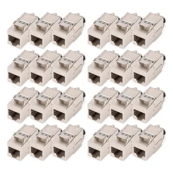 Keystone modulis DIGITUS CAT 8.1 ekranēts plakans RJ-45, bezinstrumentu montāža — 24 gab.