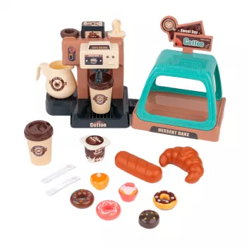 Extralink rotaļlietu komplekts Little Barista Ekspres Kawiarnia 40 EL.