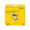 DeLOCK - Adapter Parallel/Serial - PCIe 1,1 Low-Profile - paralēlais x 1 + Seriālais x 2 (90413)