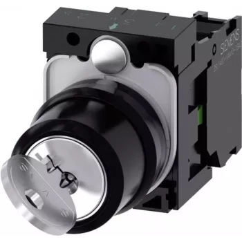 Siemens 3SU1100-4BF11-1BA0 elektriskais izpildmehānisms Melna, Metāliska