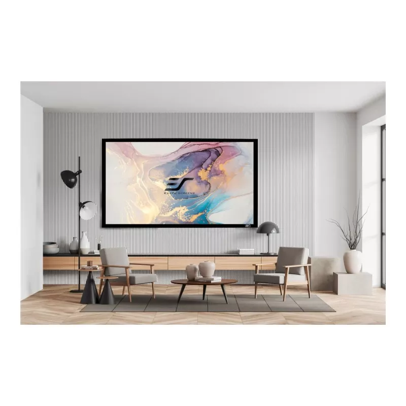 Elite Screens | SableFrame Series | ER120WH1 | Diagonāle 120 collas | 16:9 | Redzams ekrāna platums (W) 266 cm | Melns