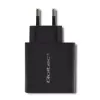 Strāvas adapteris QOLTEC 51717 45W 20V 3A maiņstrāvas iekštelpu lādētājs viedpulkstenim, melns