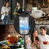 ProfiCook PC-WKS 1229 G elektriskā tējkanna 1 L 1600 W Nerūsējošais tērauds, Caurspīdīga