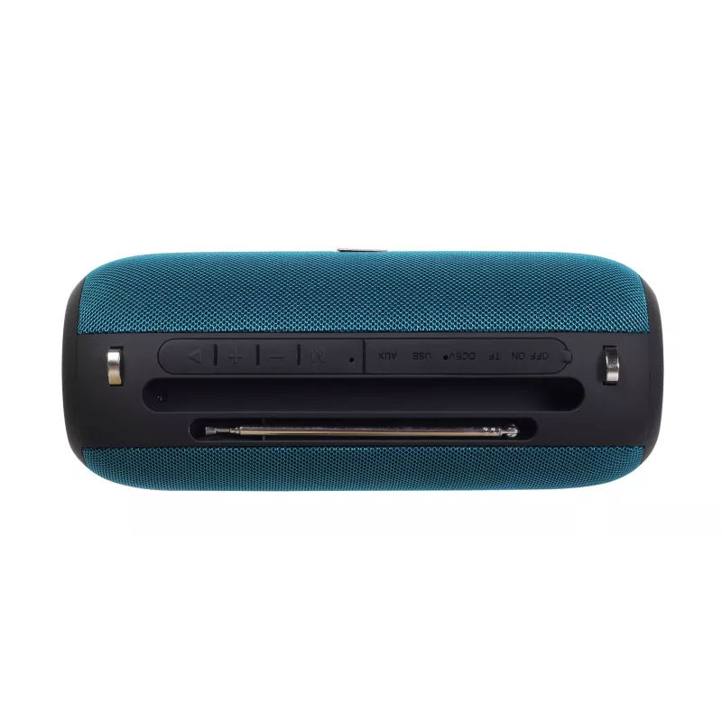 Stereo pārnēsājamais skaļrunis GEMBIRD SPK-BT-17-G — Bluetooth 5.1, 5 W RMS, 1200 mAh, MicroSD, FM, AUX