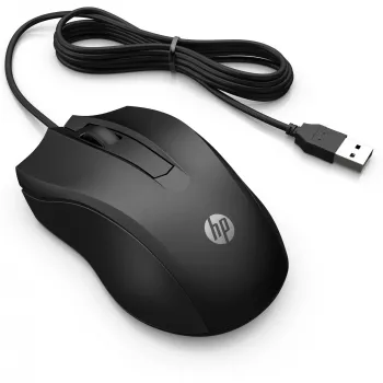 HP vadu pele 105, piemērota abām rokām, optiska, USB Type-A, 1600 DPI, melna