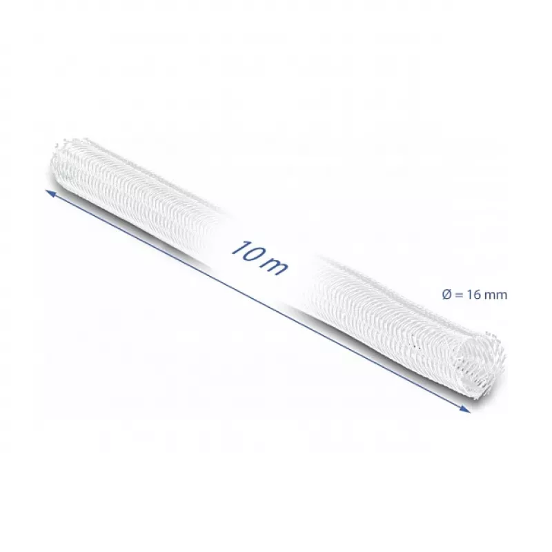 Pīts aizsargapvalks DeLOCK 20814 10 m x 16 mm balts