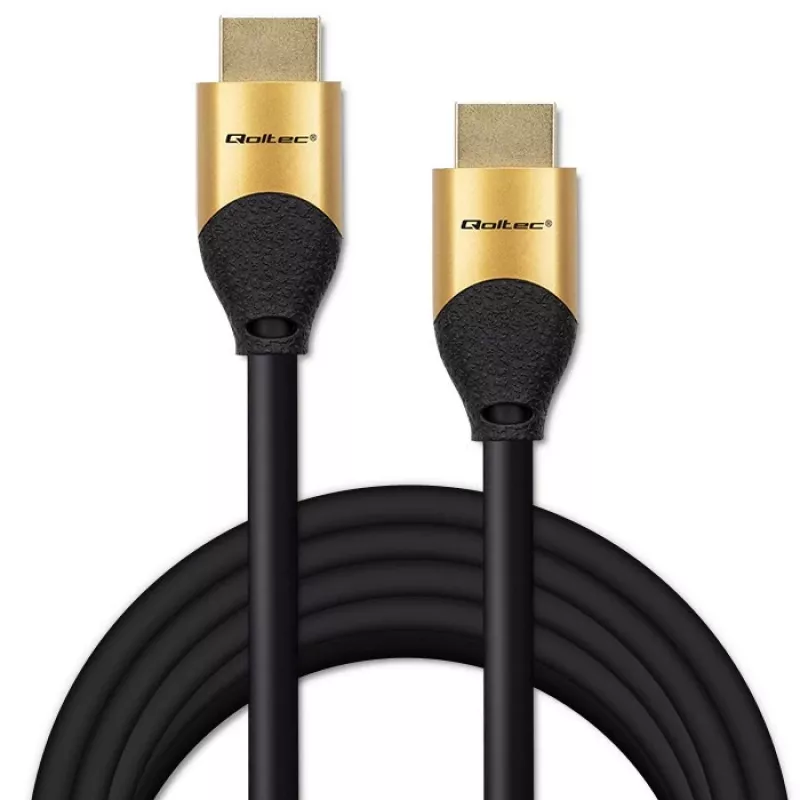 Qoltec 50357 HDMI kabelis 5 m HDMI Type A (Standarta) Melns