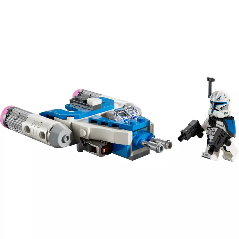 LEGO Star Wars kapteiņa Reksa Y-wing mikrokaujas kuģis — kolekcionējams Clone Wars zvaigžņu kuģa transportlīdzeklis ar tēla minifigūru, piemērots zēniem no 6 gadu vecuma