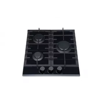 MPM 45-GMH-16 Melns iebūvējams 45 cm gāzes plīts 3 zonas