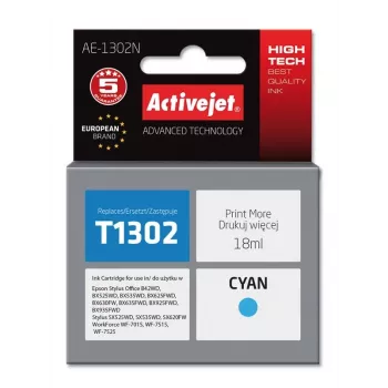 Tintes kasetne ActiveJet AE-1302N saderīga ar Epson T1302 — Zilgans, 18 ml, XL