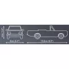 Cobi konstruktora rotaļlieta Opel Rekord C 1700 L kabriolets, modela komplekts, mēroga modelēšanas būvkomplekts
