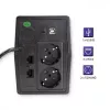 Qoltec Monolith nepārtrauktās barošanas avots (UPS) Double-conversion (Online) 1 kVA 600 W 2 AC kontaktligzdas