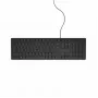 Vadu USB tastatūra Dell KB216 izkārtojums vācu melna — kompakta pilnizmēra tastatūra ar ciparu bloku