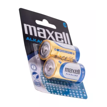 Vienreizēja baterija MAXELL LR14 (C) Alkaline 1.5 V, 2 gab., blistera iepakojums
