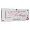 Mehāniskā tastatūra White Shark Nagamaki GK-006211 — kompakts izkārtojums, sarkanie mehāniskie slēdži, balts korpuss