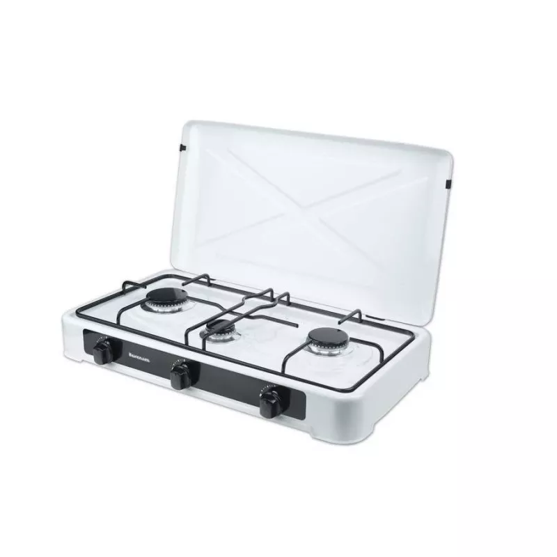 Ravanson K-03TB galda gāzes plīts virsma [balta; 3 zona(s)]
