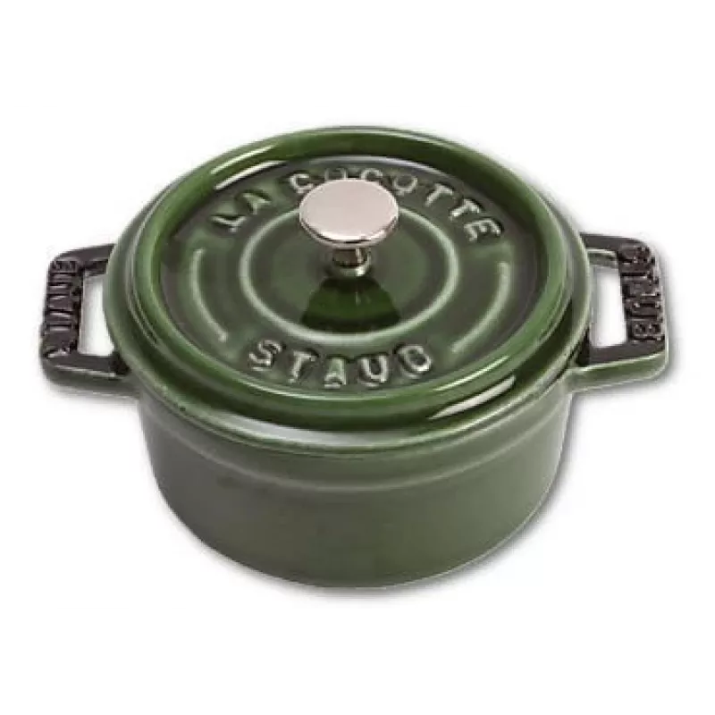 Staub 40509-804 mini cocotte 10 cm bazilika zaļa čuguna