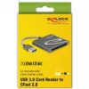 Karšu lasītājs DeLOCK 91525 USB 3.2 Gen 1 pelēks
