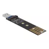 DeLOCK Combo pārveidotājs M.2 NVMe PCIe vai SATA SSD ar USB 3.2 Gen 2, melns