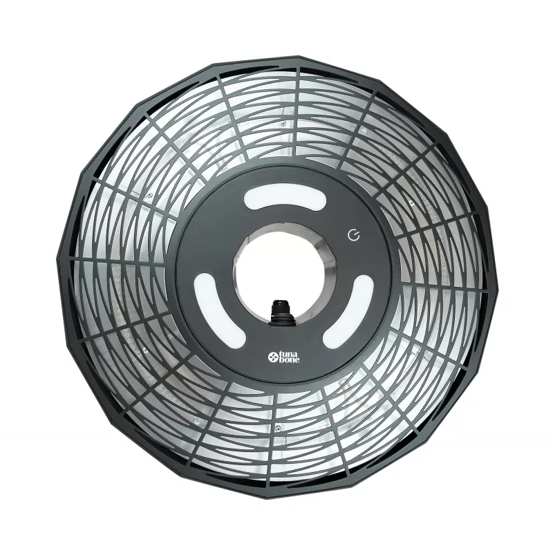 TunaBone | Elektriskais griestu infrasarkanais terases sildītājs | TB2068C-01 | Terases sildītājs | 2000 W | Jaudas līmeņu skaits 1 | Piemērots telpām līdz 20 m² | Melns | IP45