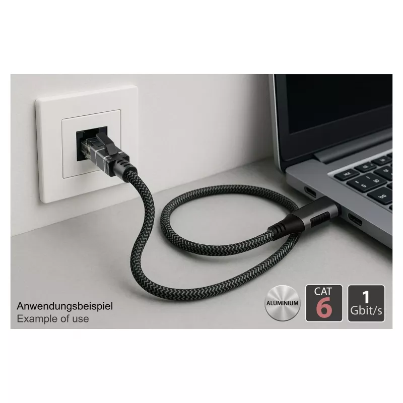 Good Connections Ethernet-Cable USB-C RJ45, Antracīts, 2,0 m