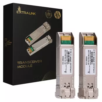 Extralink EX.35924 SFP+ 10G raiduztvērēja modulis, 1310 nm, 40 km, vienmodas, DOM, 2 gab. iepakojums