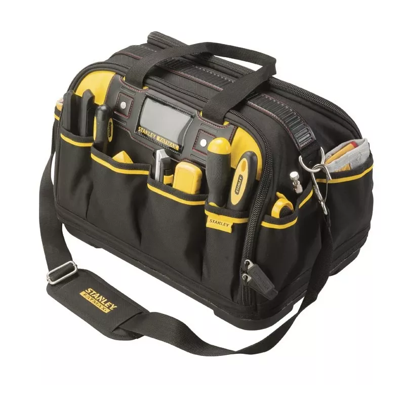 Tool box STANLEY FATMAX Multi Access FMST1-73607, poliesters, 430×280×300 mm, 2 rokturi, plecu siksna