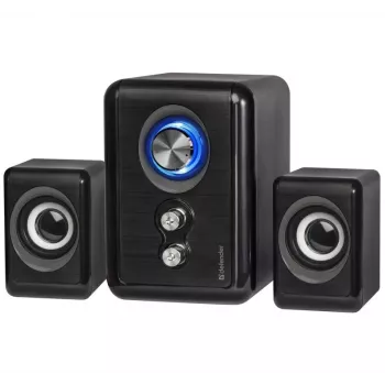 DEFENDER skaļrunis V11 11 W vadu 2.1 galda satelīta skaļruņi, USB 5 V, melns
