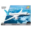 Būvniecības komplekts Cobi Boeing 737-8 — 340 detaļas, ieteicamais vecums 7+, zila un balta
