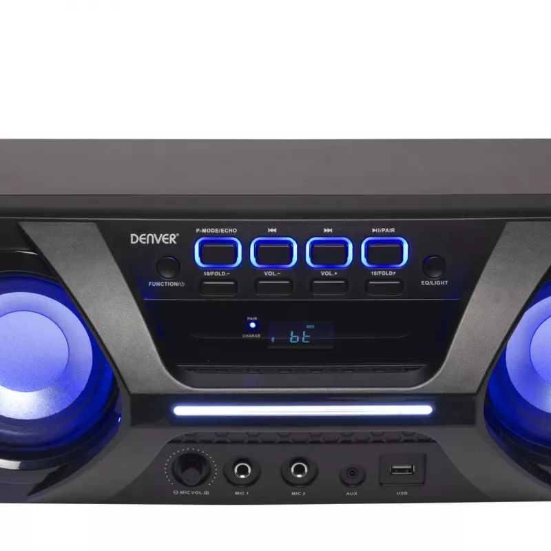 Denver BTB-410NR Stereo Portable Speaker Melns