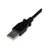 StarTech.com 2m USB 2.0 A to Right Angle B kabelis - M/M, 2 m, USB A, USB B, USB 2.0, 0.48 Gbit/s, melns