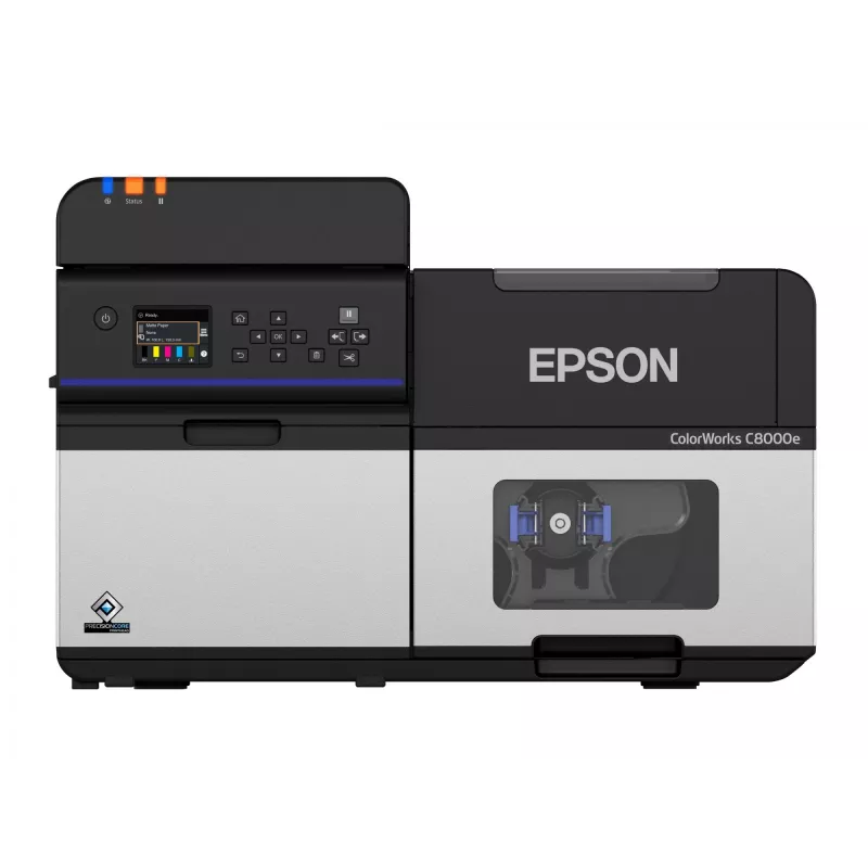 Epson ColorWorks C8000e (BK) etiķešu printeris, tintes, krāsains, 600 x 1200 DPI, 300 mm/s, vadu un bezvadu savienojums, Ethernet LAN