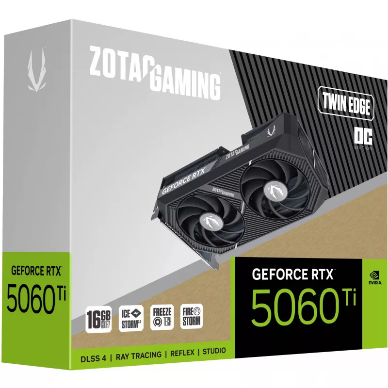 ZOTAC GAMING GeForce RTX 5060 Ti Twin Edge OC 16GB GDDR7 grafikas karte